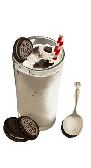 oreo milkshake oreo milkshake